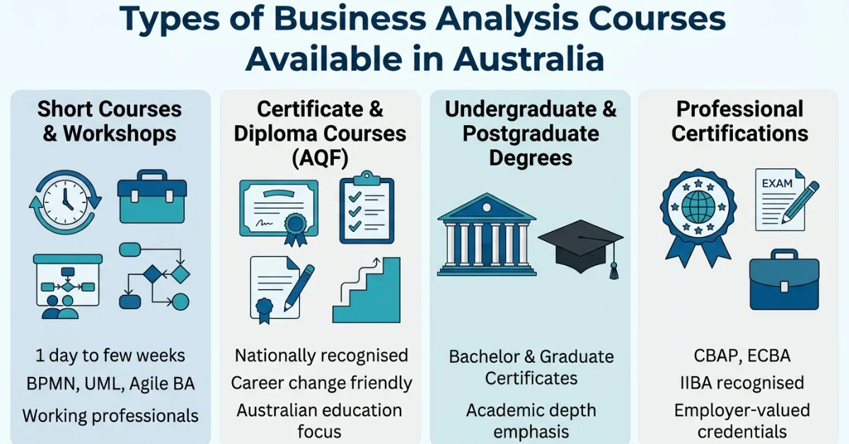 Types of Business Analysis Courses
