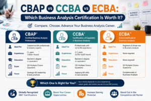 CBAP vs CCBA vs ECBA: Which Business Analysis Certification Is Worth It?