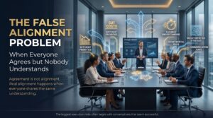 The False Alignment Problem: When Everyone Agrees but Nobody Understands